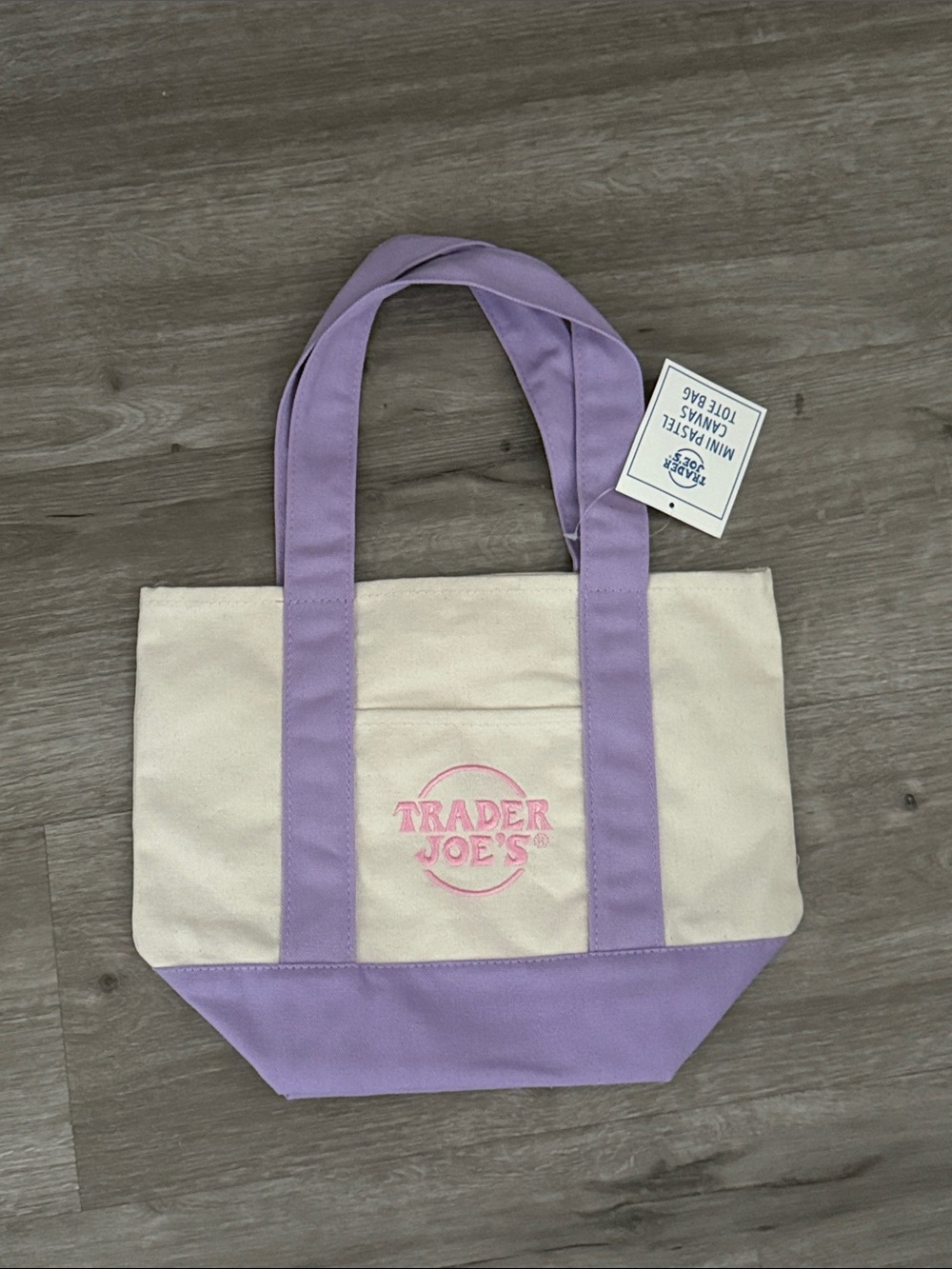 Trader Joe’s Lavender Mini Tote Bag
